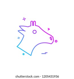 Horse icon design vector 