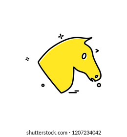 Horse icon design vector 