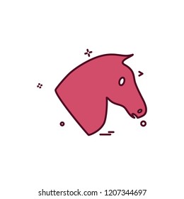 Horse icon design vector 