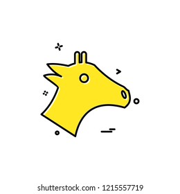 Horse icon design vector 