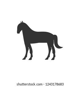 Horse. Icon Flat