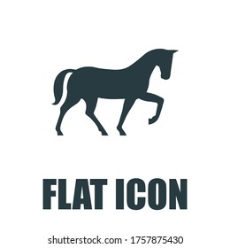 Horse Icon. Flat illustration isolated vector sign symbol