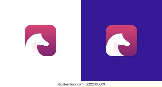 horse icon full collor logo
