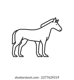 Horse icon. High quality black vector illustration.