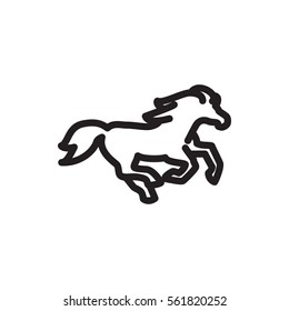 horse icon illustration isolated vector sign symbol