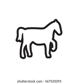 horse icon illustration isolated vector sign symbol