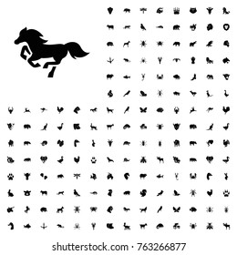 Horse icon illustration isolated vector sign symbol. animals icon set for web and mobile.
