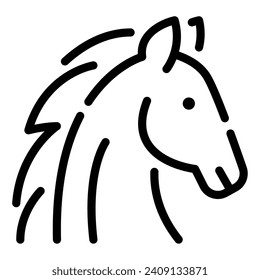 Horse Icon Illustration for web, app, infographic, etc