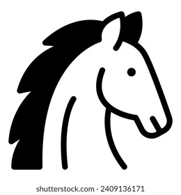 Horse Icon Illustration for web, app, infographic, etc