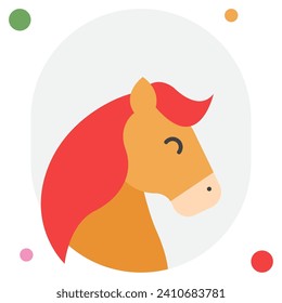 Horse Icon Illustration, for web, app, infographic, etc