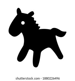 Horse icon isolated on white background