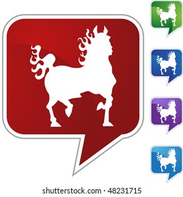 Horse icon isolated web icon on a background.