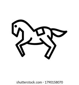 horse icon or logo isolated sign symbol vector illustration - high quality black style vector icons
