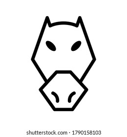horse icon or logo isolated sign symbol vector illustration - high quality black style vector icons
