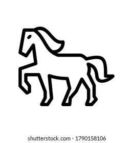horse icon or logo isolated sign symbol vector illustration - high quality black style vector icons
