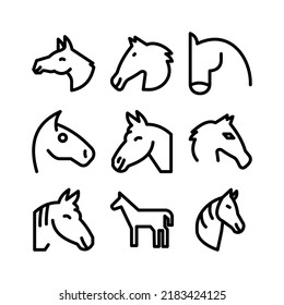horse icon or logo isolated sign symbol vector illustration - Collection of high quality black style vector icons
