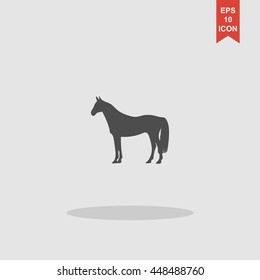 Horse Icon. Modern design flat style EPS