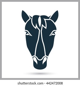 Horse icon on the background