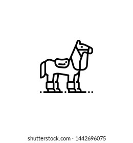 horse icon sign signifier vector