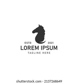 Horse icon sign symbol hipster vintage logo design vector illustration