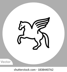 Horse icon sign vector,Symbol, logo illustration for web and mobile