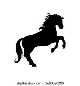 Horse Icon Silhouette Vector Logo Template Stock Vector (Royalty Free ...