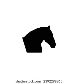 Horse icon. Simple style poster background symbol. Horse brand logo design element. Horse t-shirt printing. vector for sticker.