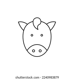 the horse icon is suitable for your web, apk or project with a chinese new year theme