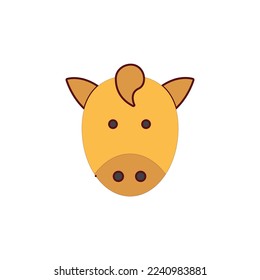 the horse icon is suitable for your web, apk or project with a chinese new year theme
