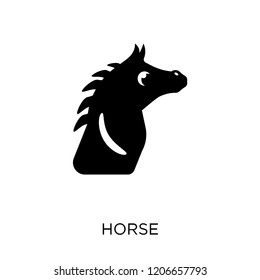 Horse icon. Horse symbol design from Animals collection. Simple element vector illustration on white background.