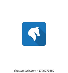 Horse icon template flat design