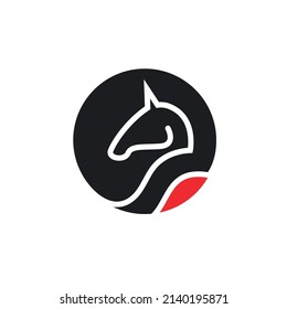 Icono de caballo Plantilla Diseño de la ilustración del vector