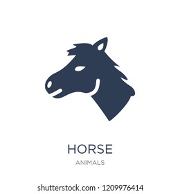 Horse icon. Trendy flat vector Horse icon on white background from animals collection, vector illustration can be use for web and mobile, eps10