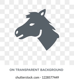 Horse icon. Trendy flat vector Horse icon on transparent background from animals collection. 