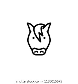 horse icon vector