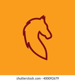 Horse icon vector