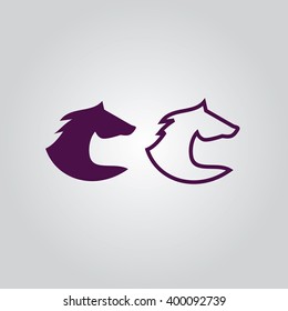 Horse icon vector
