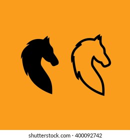 Horse icon vector