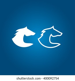 Horse icon vector