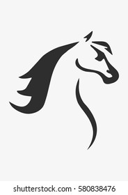 Horse icon, Vector