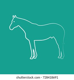 horse icon vector