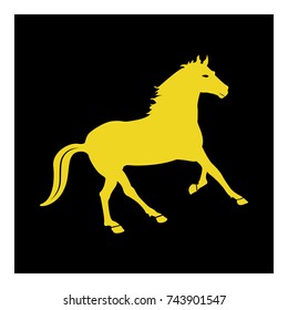 horse icon vector