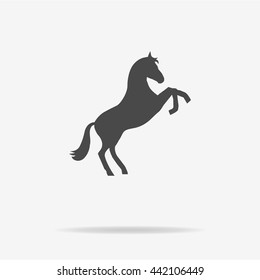 Horse icon. Vector concept illustration for design.