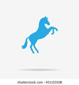Horse icon. Vector concept illustration for design.