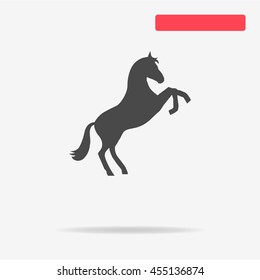 Horse icon. Vector concept illustration for design.