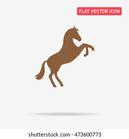 Horse icon. Vector concept illustration for design.