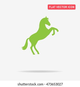 Horse icon. Vector concept illustration for design.