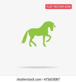 Horse icon. Vector concept illustration for design.