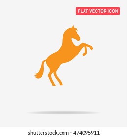 Horse icon. Vector concept illustration for design.