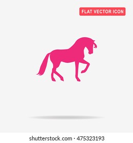Horse icon. Vector concept illustration for design.